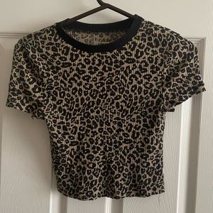 Leopard Print Crop Top